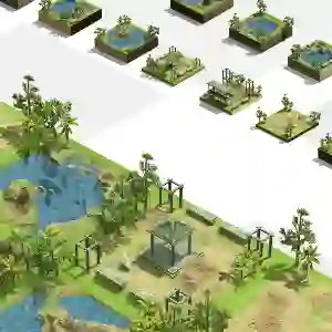 Terrain Land Ponds and Lake Summer Pack Unity 3d game assets
